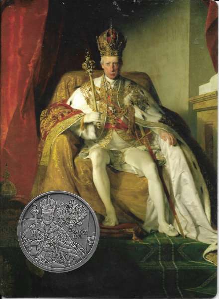 Franz II/I und Napoleon Silber 20 Gramm