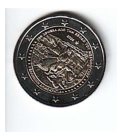 2 Euro Griechenland 2026 200 Jahre Exodus von Messolonghi