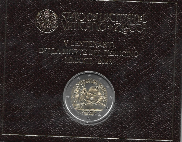 2 Euro Vatikan 2023 500. Todestag Pietro Perugino