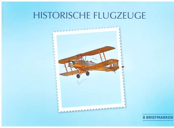 Historische Flugzeuge 8 Briefmarken ME 8