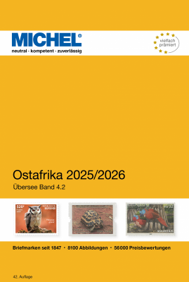 (ÜK 04/2) MICHEL ÜBERSEE-KATALOG Nr.4 Teil 2 Ostafrika 2025/26 42 Auflage