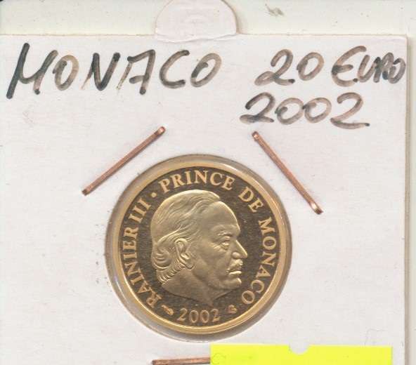 20 Euro 2002 Monaco Rainer III