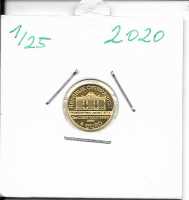 2020 Philharmoniker 1/25 Unze  4 € Euro  1,24 Gramm 2020 Philharmoniker 1/25 Unze  4 € Euro  1,24 Gramm