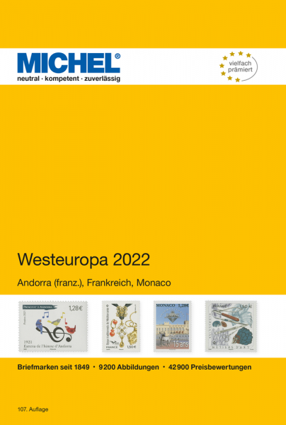 MICHEL Europa Westeuropa-Katalog 2022 (E 3)