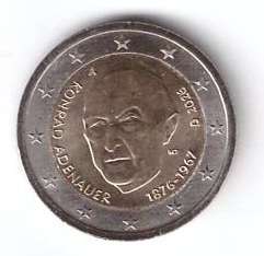2 Euro Deutschland 2026 Adenauer