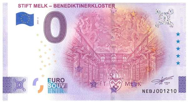ANK.Nr. Stift Melk Benedikterkloster 0 Euro Schein 2025-2
