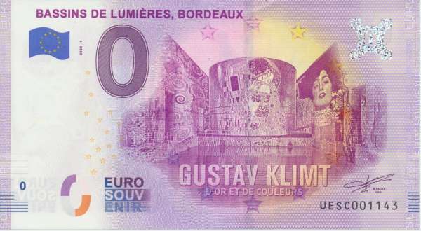 ANK.Nr.S5 Gustav Klimt 2 Bordeaux - Unc 0 Euro Schein 2020-1