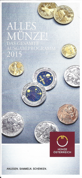 Alles Münze 2015 Flyer FOLDER