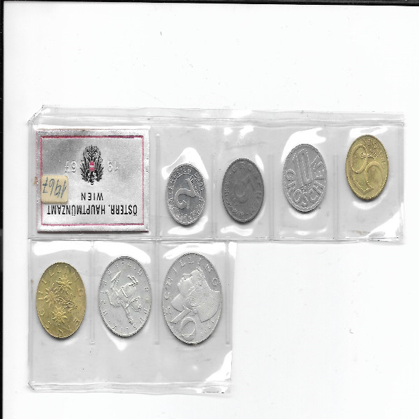 1967 Jahressatz Kursmünzensatz KMS Mintset