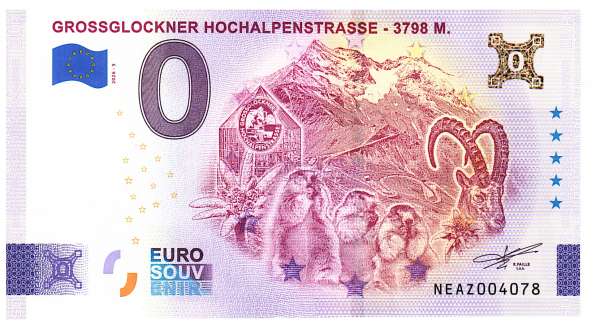 ANK.Nr. Grossglockner Hochalpenstresse Gold 0 Euro Schein 2026-5