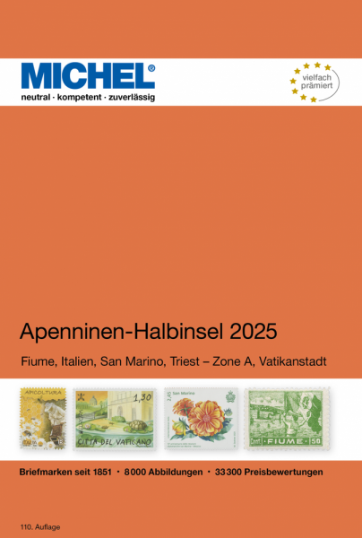 (E 05) MICHEL Europa Apenninen-Halbinsel 2025