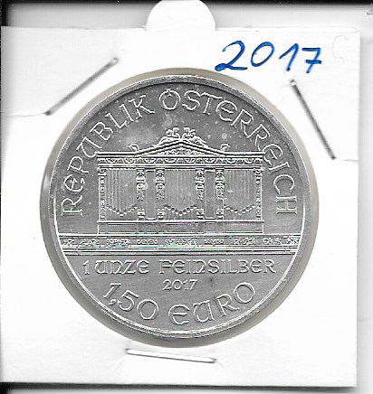 2017 Wiener Philharmoniker 1 Unze Feinsilber (999)