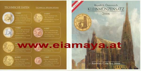 2006 offizieller Kursmünzensatz KMS Mintset