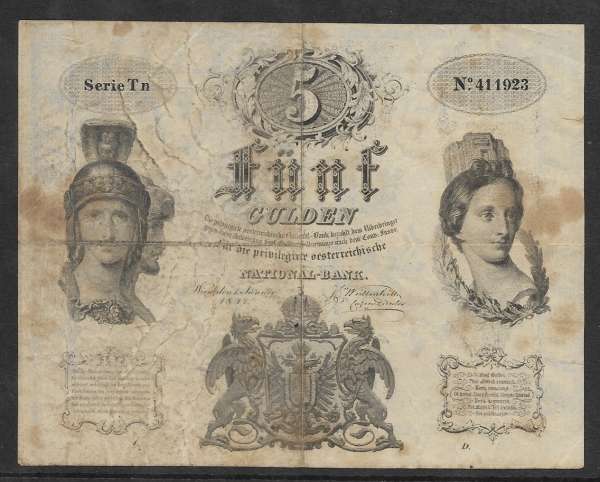 FJI 5 Gulden 1847