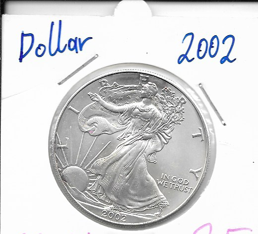 1 Dollar 2002 Silber Eagle Unze