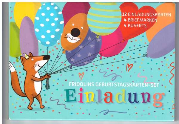 Fridolin Geburtstagskarten Set Einladungen