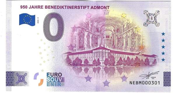 ANK.Nr. 950 Jahre Benediktinerstift Admont 0 Euro Schein 2024-9