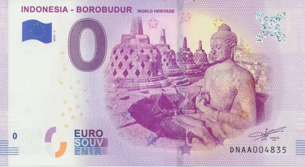 Indonesia Borobudur World Heritage Unc 0 Euro Schein 2019-1