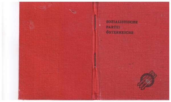 Mitgliedsbuch Sozialistische Partei Österreichs1951-1959
