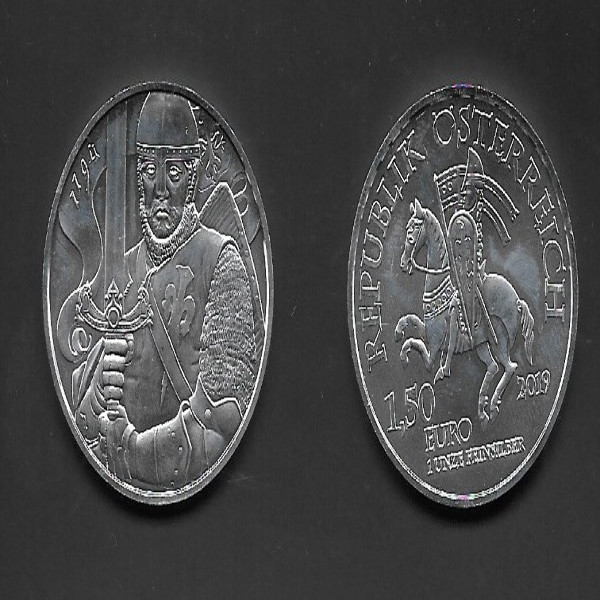 Österreich - 1,5 Euro 2019 - Leopold V - 825 Jahre Münze Wien - 1 Oz. Silber