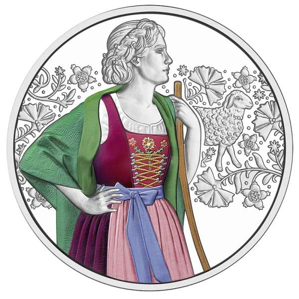 10 Euro 2026 Aufjuchazn - Loden Silber PP Ank. Nr.49