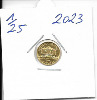 2023 Philharmoniker 1/25 Unze  4 € Euro  1,24 Gramm 2023 Philharmoniker 1/25 Unze  4 € Euro  1,24 Gramm