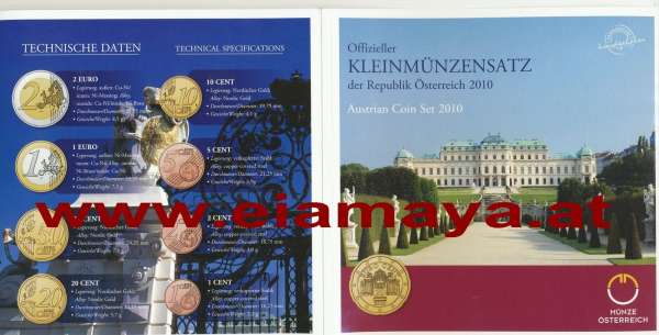 2010 offizieller Kursmünzensatz KMS Mintset