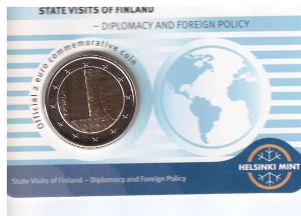 2 Euro Finnland 2025 Staatsbesuche Diplomatie und Außenpolitik