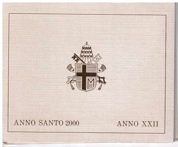 2000 KMS Johannes Paul II. Vatikan Italien-Kirchenstaat Lire