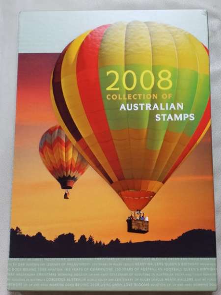Australien Marken Jahresset der Post im Buch 2008