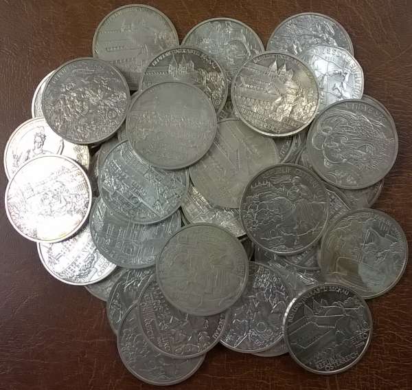 10 Euro Silber 50 Stück Österreich 800gr. Feinsilber