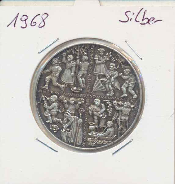 1968 Kalendermedaille Jahresregent Silber