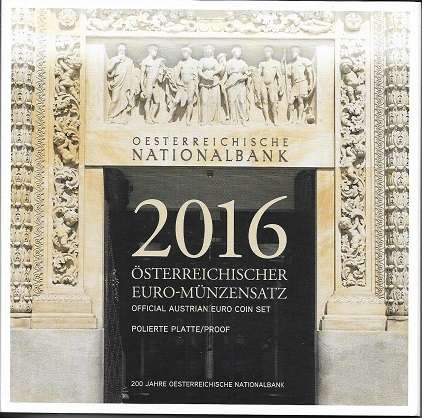 PP 2016 Euro Coinset PROOF KMS SET Österreich
