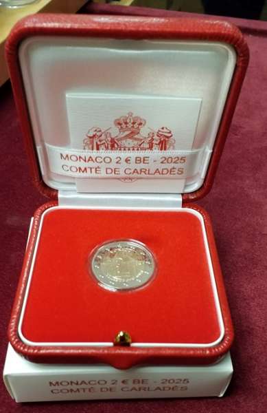 2 Euro MONACO 2025 Grafschaft Carlades