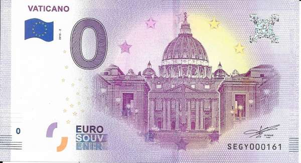 Vaticano 0 Euro Schein 2018-2 Italien