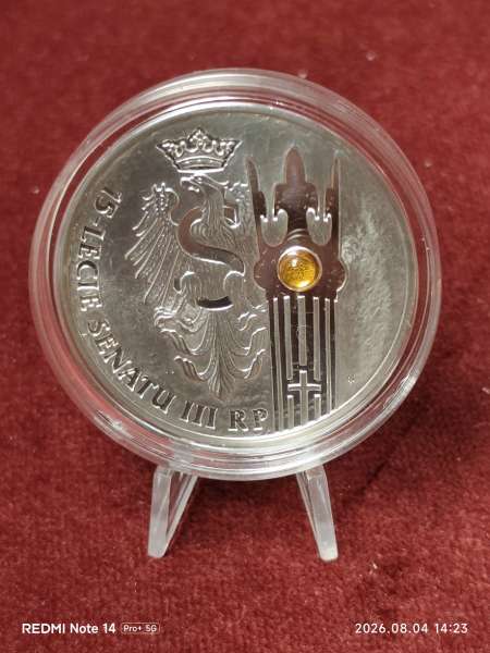 20 Zloty 2004 Polen 15 Jahre Senat der Republik Polen,Silber