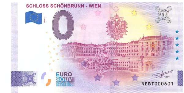 ANK.Nr. Schloss Schönbrunn Wien 0 Euro Schein 2025-2