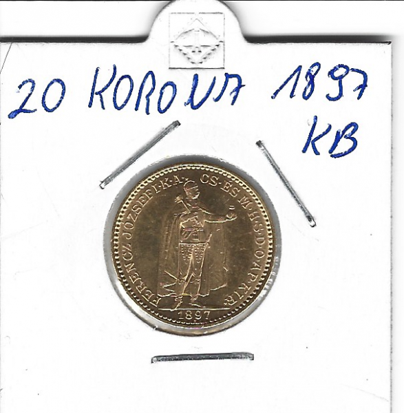 20 Korona 1897 KB Franz Joseph I Gold