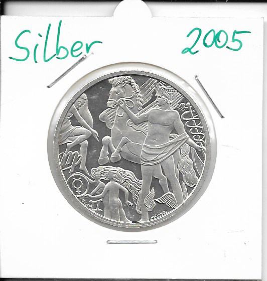 2005 Kalendermedaille Jahresregent Merkur Silber