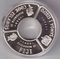 2 Dollars Fiji Samoa Cook Islands 1998 Silber 2 Dollars Fiji Samoa Cook Islands 1998 Silber