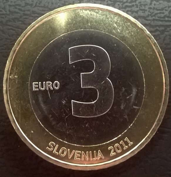 3 Euro Slowenien 2011 20 Jahre Republik lose UNC