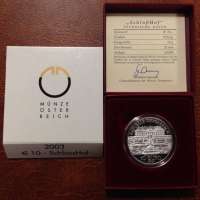 10 Euro 2003 Schloss Hof PP ANK Nr.03 Silber Ag 10 Euro 2003 Schloss Hof PP ANK Nr.03 Silber Ag