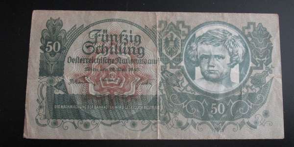 50 Schilling 29.5.1945 Maria Wörth Gebraucht 1035 00038778 Ank Nr.256