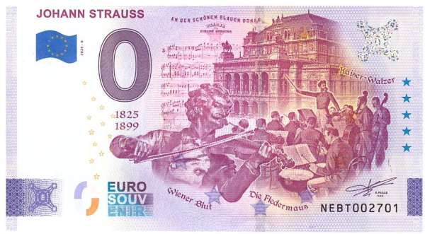 ANK.Nr. Johann Strauss 0 Euro Schein 2025-6
