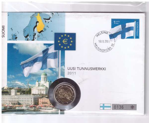 2 Euro Numisbrief Finnland 2011