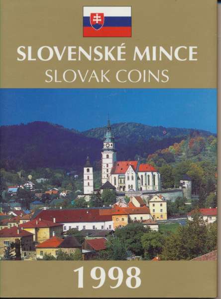 Slowakei Kronen 1998 Kursmünzensatz - Slovenske Mince (Slovak Coins) unc.