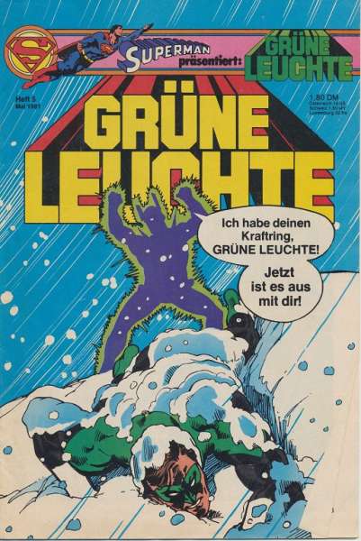 Superman präsentiert Grüne Leuchte Heft 5/1981