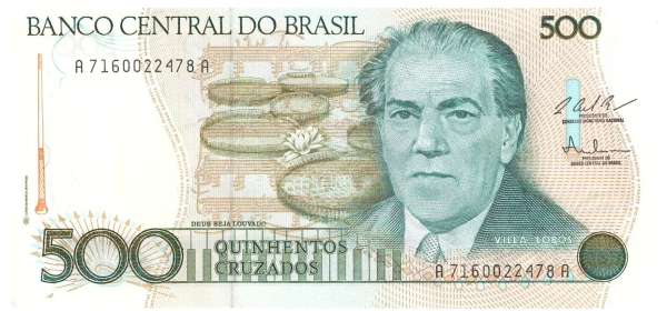 Brasilien / Brazil 500 Cruzados UNC - Pick 212