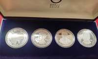 ANK Nr. 39-42 Karajan,Böhm,Mahler,Strauß 1991-92 PP  500 Schilling Silber in Box ANK Nr. 39-42 Karajan,Böhm,Mahler,Strauß 1991-92 PP  500 Schilling Silber in Box