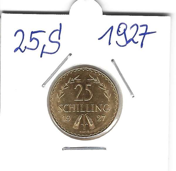 25 Schilling Gold 1927